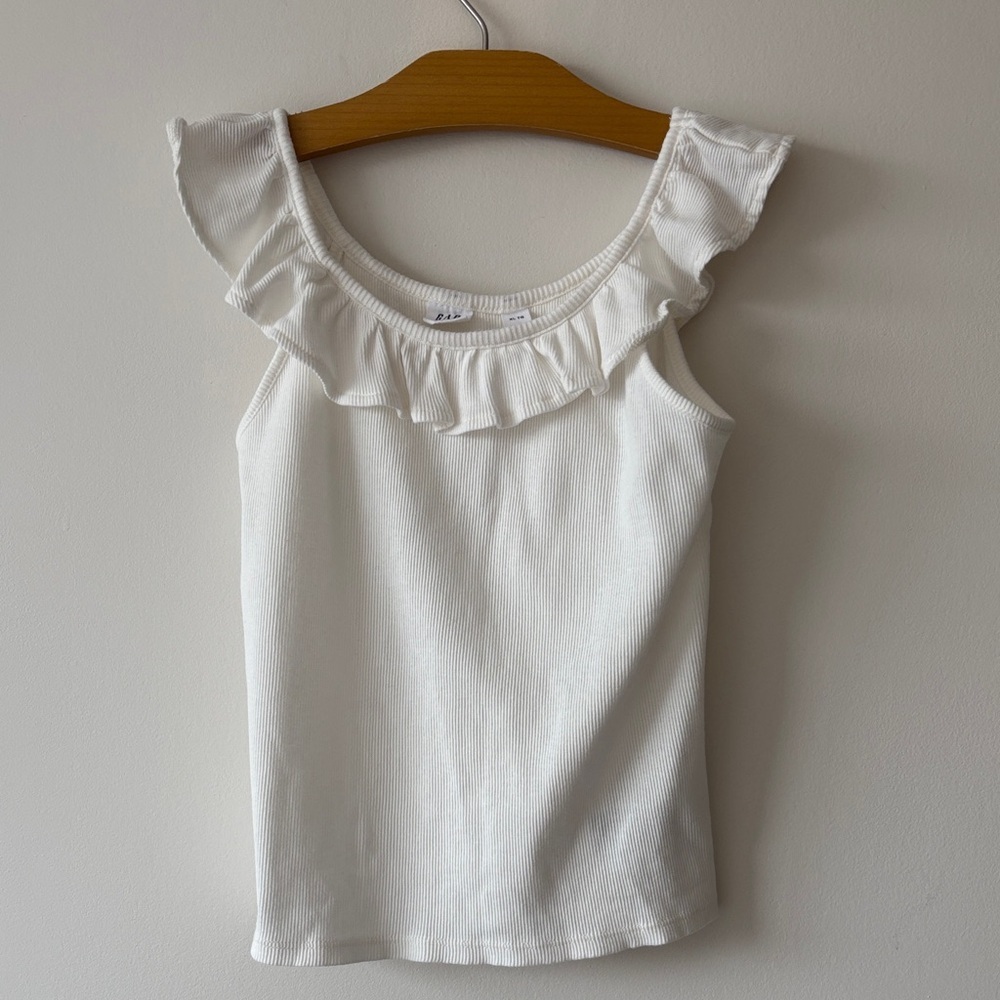 GAP Ivory Ruffle Camisole for Kids